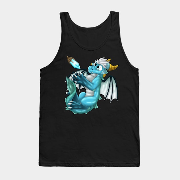 GemBabs: The Chronicler (Blue) Tank Top by spyroid101